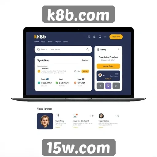 Explorando a interface do usuário do k8b.com